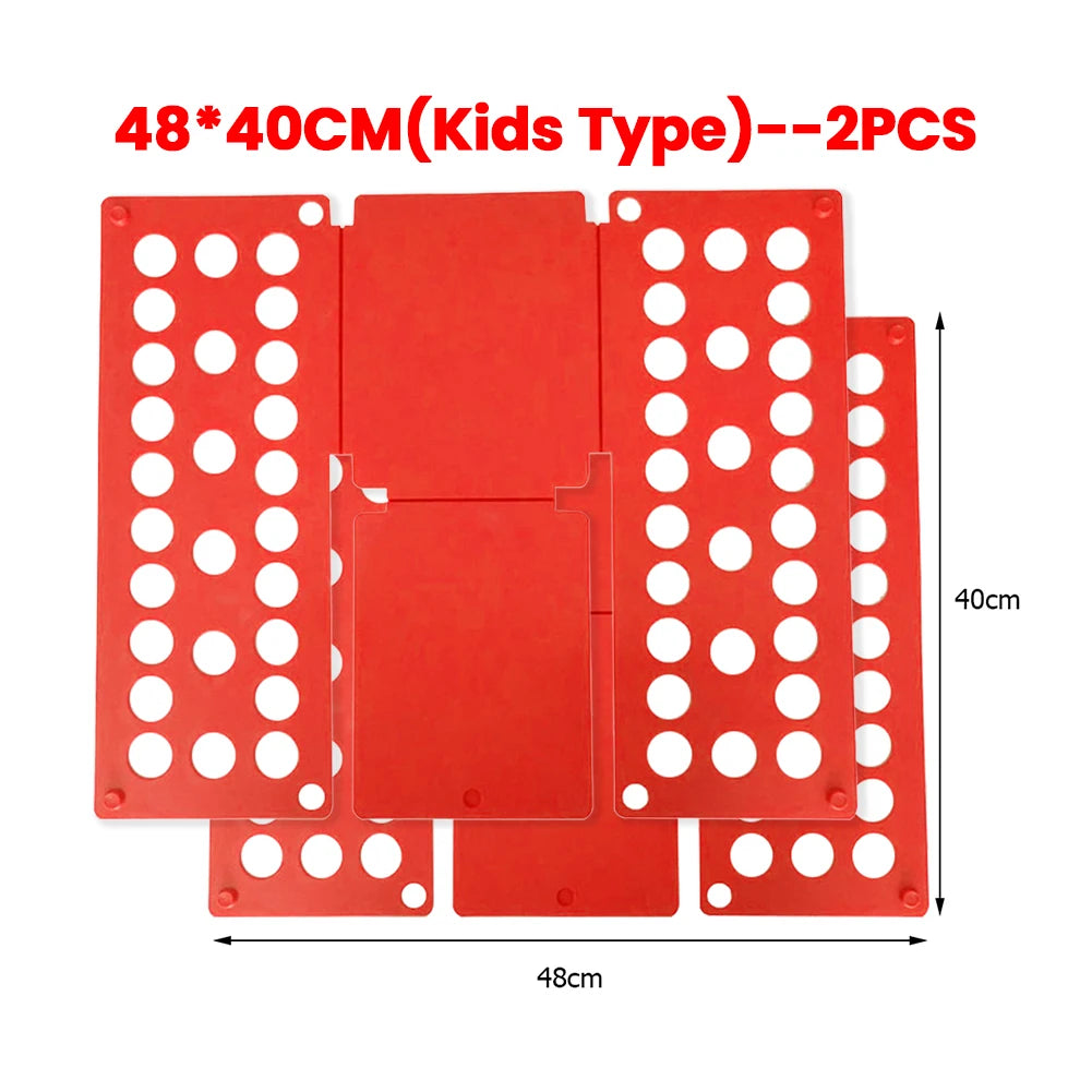Plastic Clothes Folding Board Easy and Fast Kids Laundry Folder Shirt Folding Board Home Storage Tool for Kid Children Adults